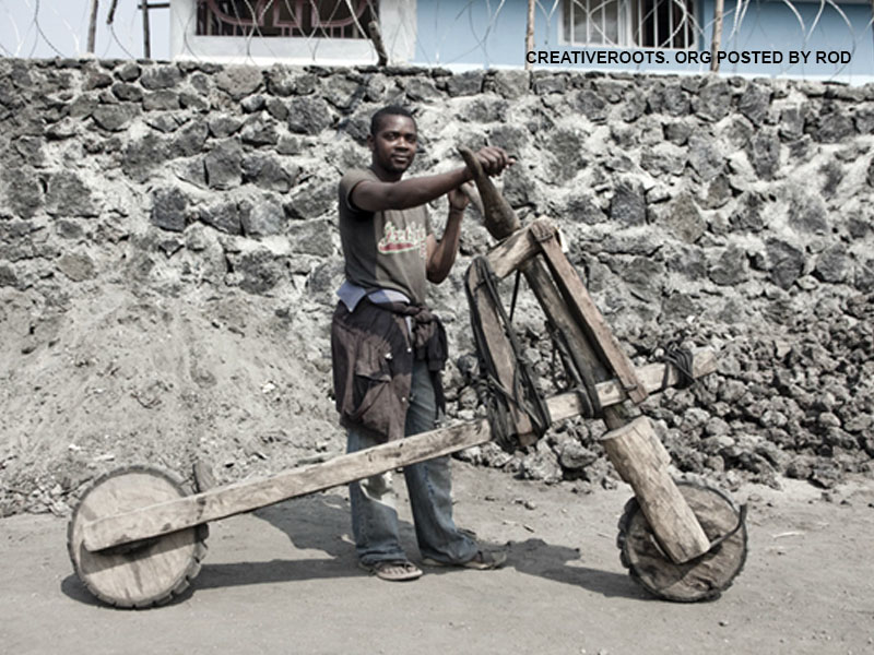 chukudu africano madera. 137x220x106. (60eu.) 1u